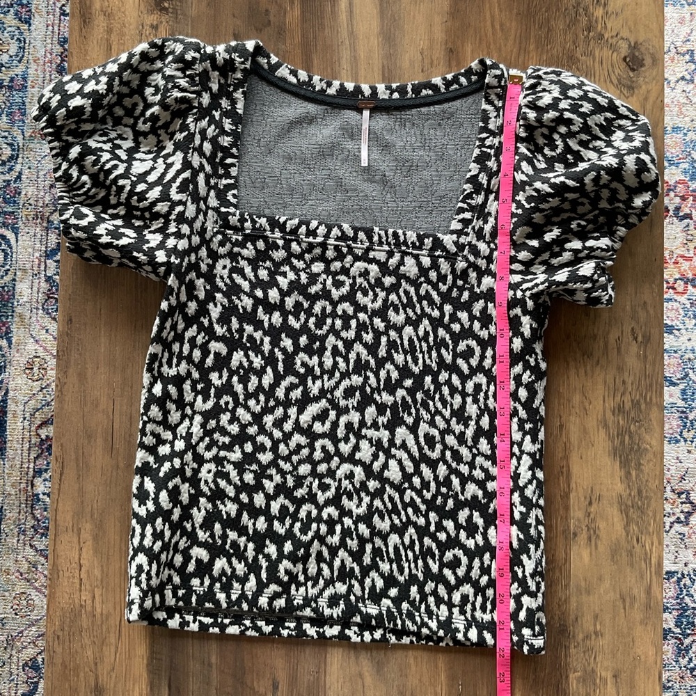 Free People leopard top.